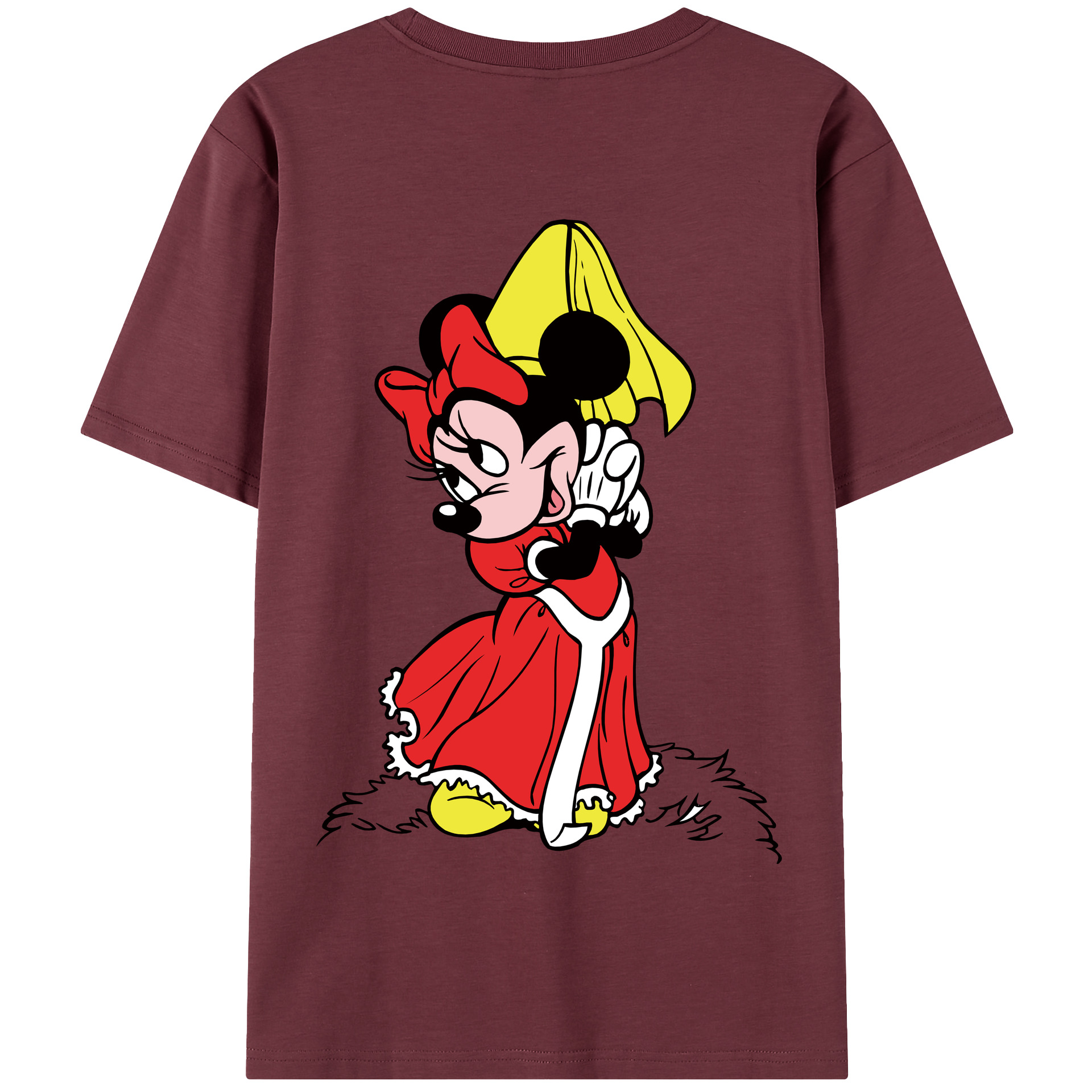 （画像用） ミッキーマウス Mickey Mouse 綿100％半袖Tシャツ（背面プリント）